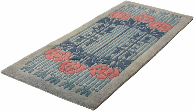 Teppich Nepali Rosen | ca. 85 x 200 cm – Detailbild 1 – jetzt kaufen bei Lifetex-Heimtextilien.de