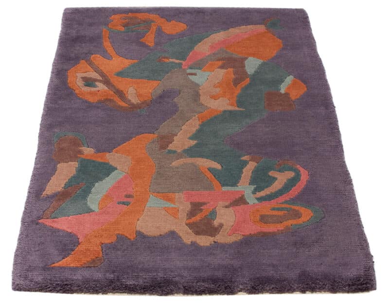 Teppich Nepali Modern | ca. 75 x 140 cm – Detailbild 2 – jetzt kaufen bei Lifetex-Heimtextilien.de