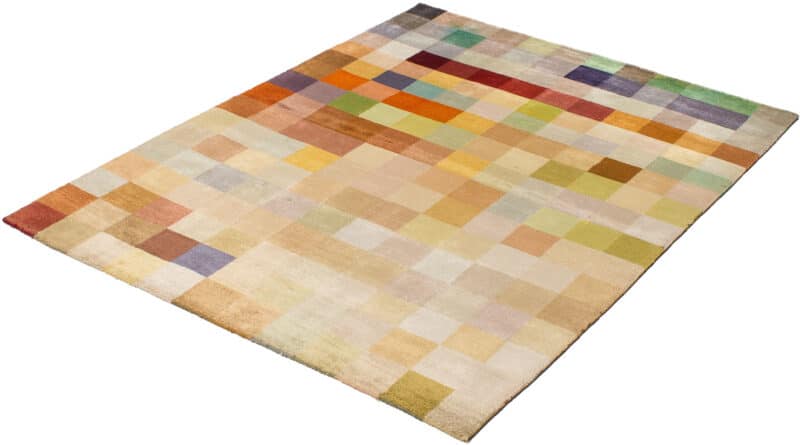 Teppich Multicolor Pixel Seide | ca. 120 x 160 cm – Detailbild 1 – jetzt kaufen bei Lifetex-Heimtextilien.de