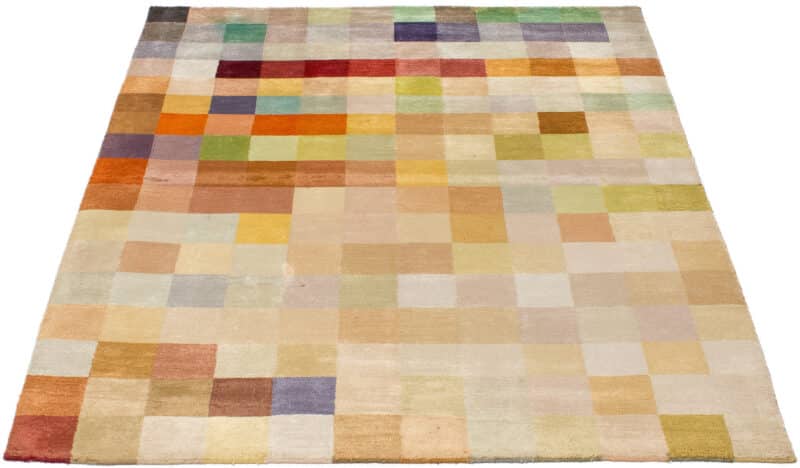Teppich Multicolor Pixel Seide | ca. 120 x 160 cm – Detailbild 2 – jetzt kaufen bei Lifetex-Heimtextilien.de