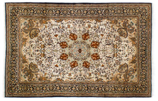 Teppich Keshan Korkwolle mit Seide | ca. 120 x 185 cm – jetzt kaufen bei Lifetex-Heimtextilien.de