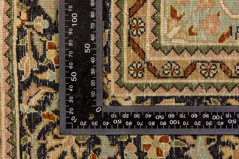 Teppich Keshan Korkwolle mit Seide | ca. 120 x 185 cm – Detailbild 4 – jetzt kaufen bei Lifetex-Heimtextilien.de