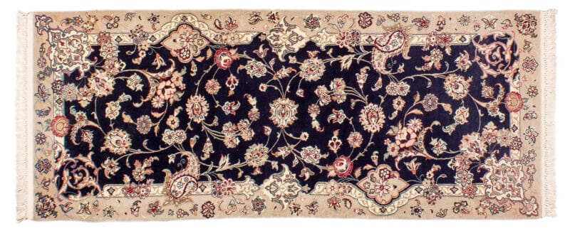 Teppich Nain 4L Wolle & Seide auf Seide | ca. 70 x 170 cm – jetzt kaufen bei Lifetex-Heimtextilien.de