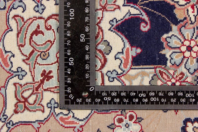 Teppich Nain 4L Wolle & Seide auf Seide | ca. 70 x 170 cm – Detailbild 4 – jetzt kaufen bei Lifetex-Heimtextilien.de