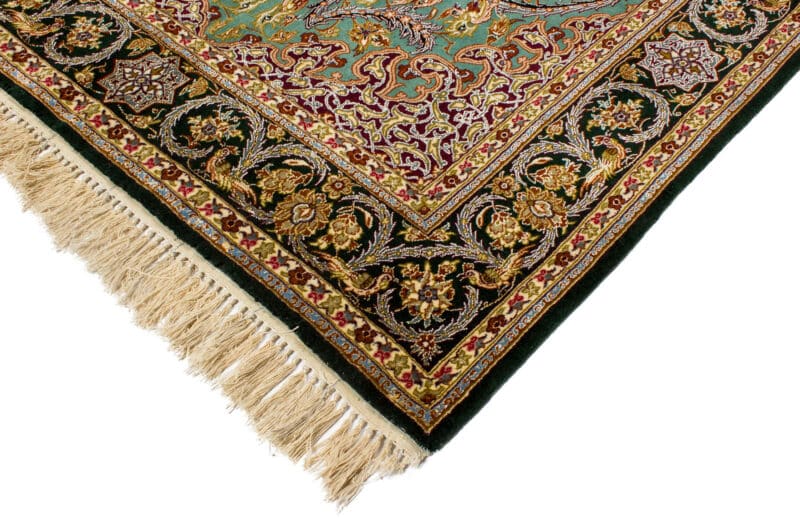 Teppich Isfahan Korkwolle mit Seide | ca. 110 x 165 cm – Detailbild 2 – jetzt kaufen bei Lifetex-Heimtextilien.de