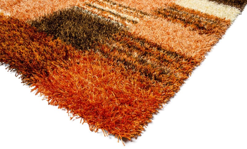 Teppich Shaggy Livorno | Orange – Detailbild 2 – jetzt kaufen bei Lifetex-Heimtextilien.de