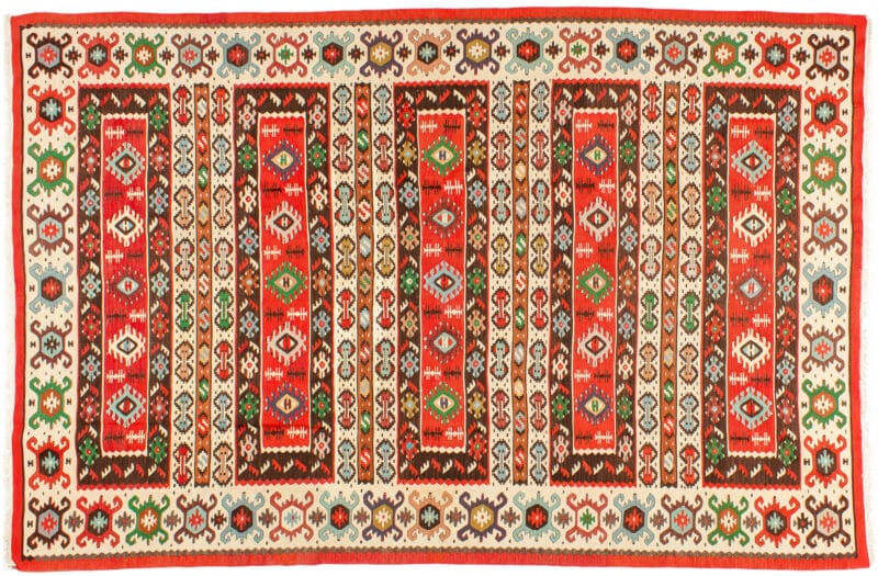 Teppich Poshti Kelim Ghashghai | ca. 50 x 50 cm – jetzt kaufen bei Lifetex-Heimtextilien.de