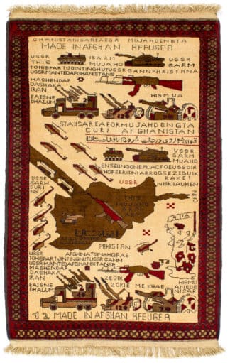 Teppich Afghan-Memorabilia | ca. 80 x 120 cm – jetzt kaufen bei Lifetex-Heimtextilien.de