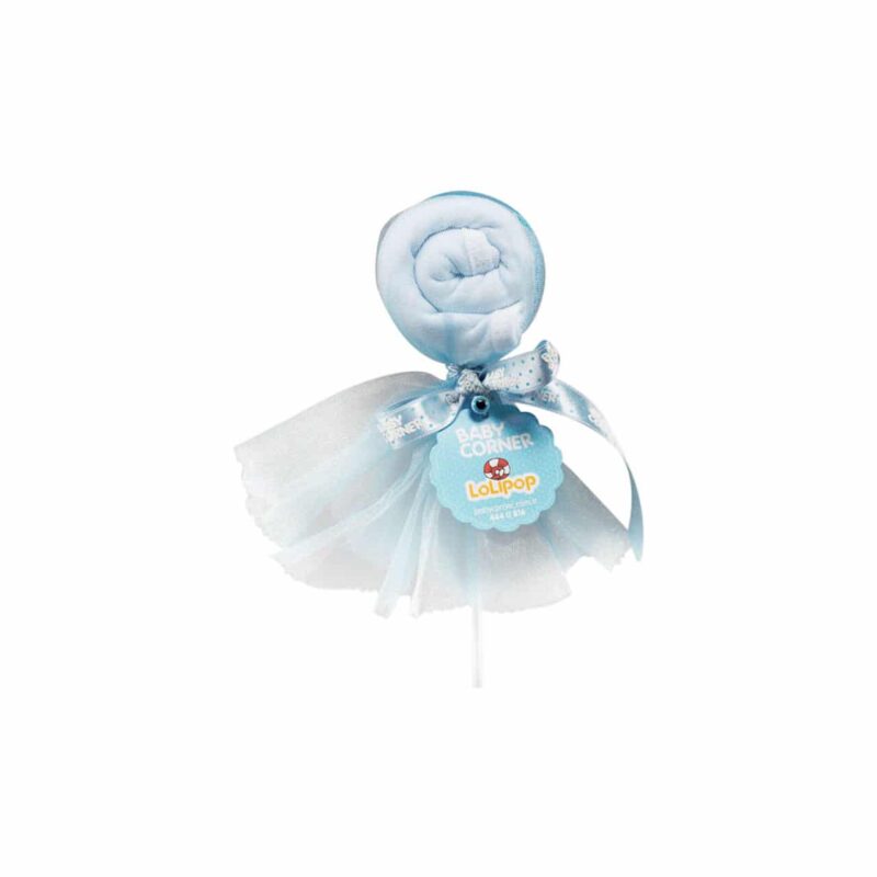 BABY CORNER Jungen Lollipop Lätzchen in Blau – Detailbild 1 – jetzt kaufen bei Lifetex-Heimtextilien.de