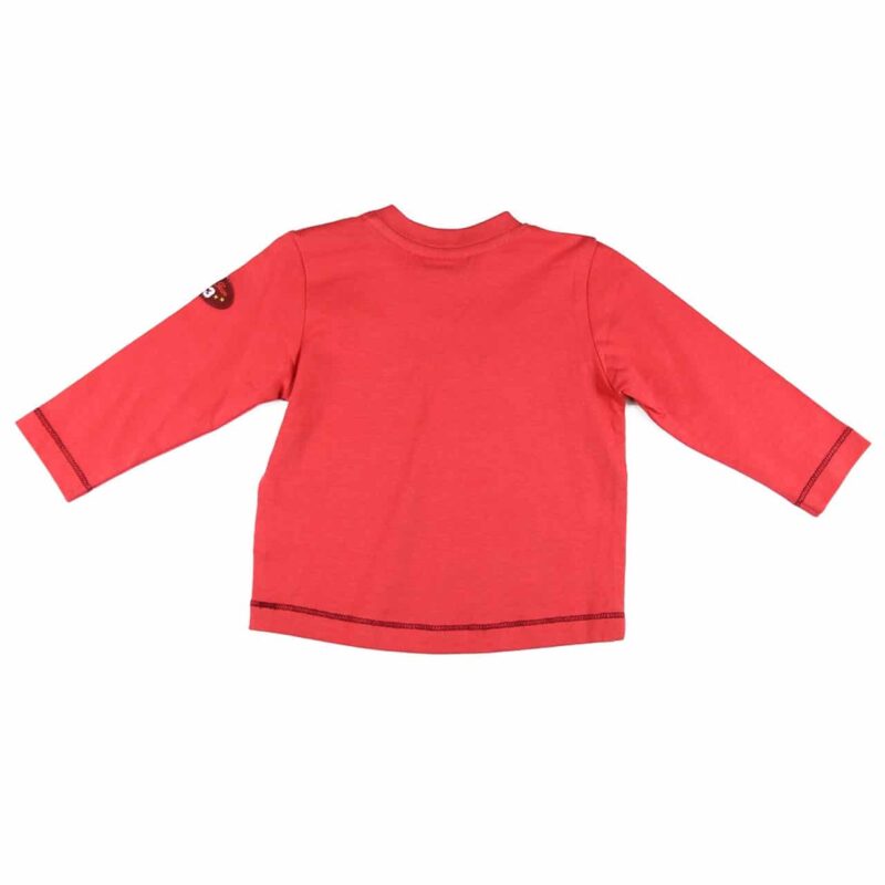 WHAT'S UP KIDS! Mädchen Langarm Shirt Welpen Hunde in Rot – Detailbild 1 – jetzt kaufen bei Lifetex-Heimtextilien.de