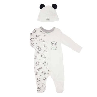 BABY CORNER Unisex Baby Schlafanzug "Panda" mit Reißverschluss – jetzt kaufen bei Lifetex-Heimtextilien.de