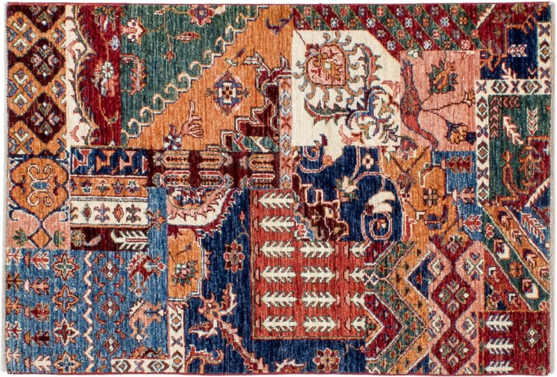 Teppich Samarkand Patchwork | ca. 80 x 115 cm – jetzt kaufen bei Lifetex-Heimtextilien.de