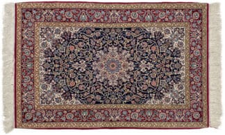 Teppich Isfahan Korkwolle mit Seide auf Seide | ca. 110 x 170 cm – jetzt kaufen bei Lifetex-Heimtextilien.de