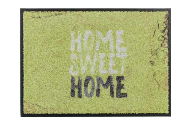 SCHÖNER WOHNEN Fußmatte Broadway | 70 x 110 cm, Home Sweet Home Grün | Türmatte, Sauberlaufmatte – jetzt kaufen bei Lifetex-Heimtextilien.de