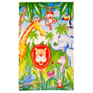 Lovely Kids Kinderteppich "Dschungel" | 100 x 160 cm – jetzt kaufen bei Lifetex-Heimtextilien.de
