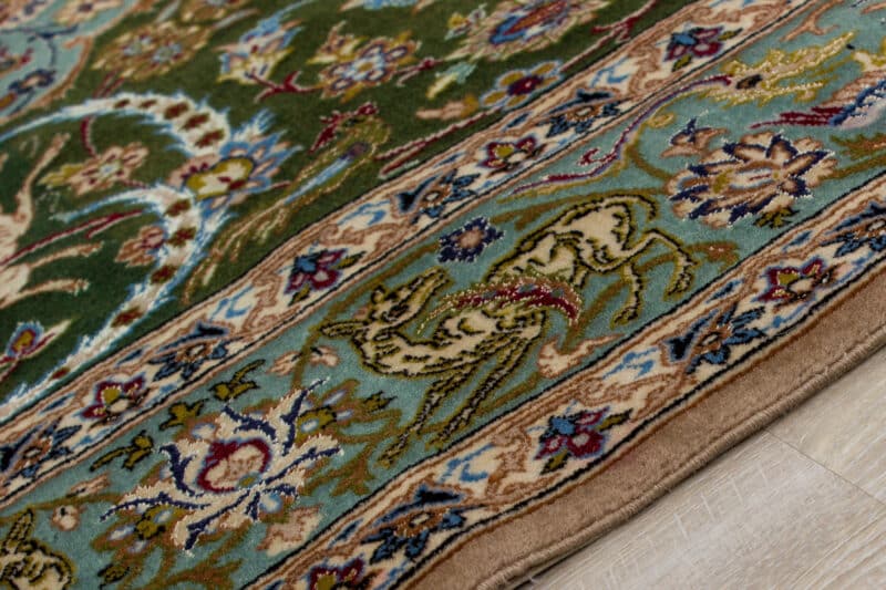 Teppich Isfahan Alt mit Seide | ca. 115 x 175 cm – Detailbild 3 – jetzt kaufen bei Lifetex-Heimtextilien.de
