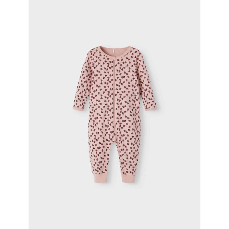 NAME IT 2er Pack Baby-Mädchen Schlafanzug Marienkäfer Schlafstrampler Zip in Altrosa – Detailbild 3 – jetzt kaufen bei Lifetex-Heimtextilien.de