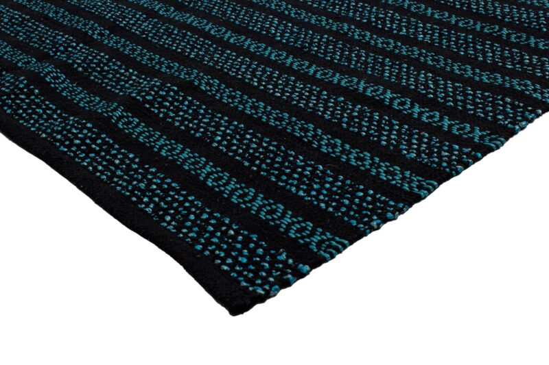 Teppich Kelim Modern Streifen Metallic-Effekt | ca. 120 x 180 cm – Detailbild 2 – jetzt kaufen bei Lifetex-Heimtextilien.de