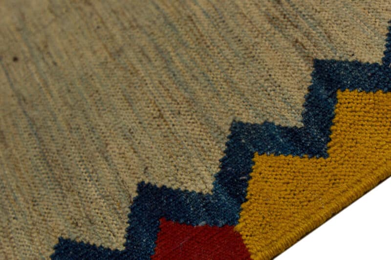 Teppich Kelim Modern mit Bordüre | ca. 130 x 140 cm – Detailbild 3 – jetzt kaufen bei Lifetex-Heimtextilien.de