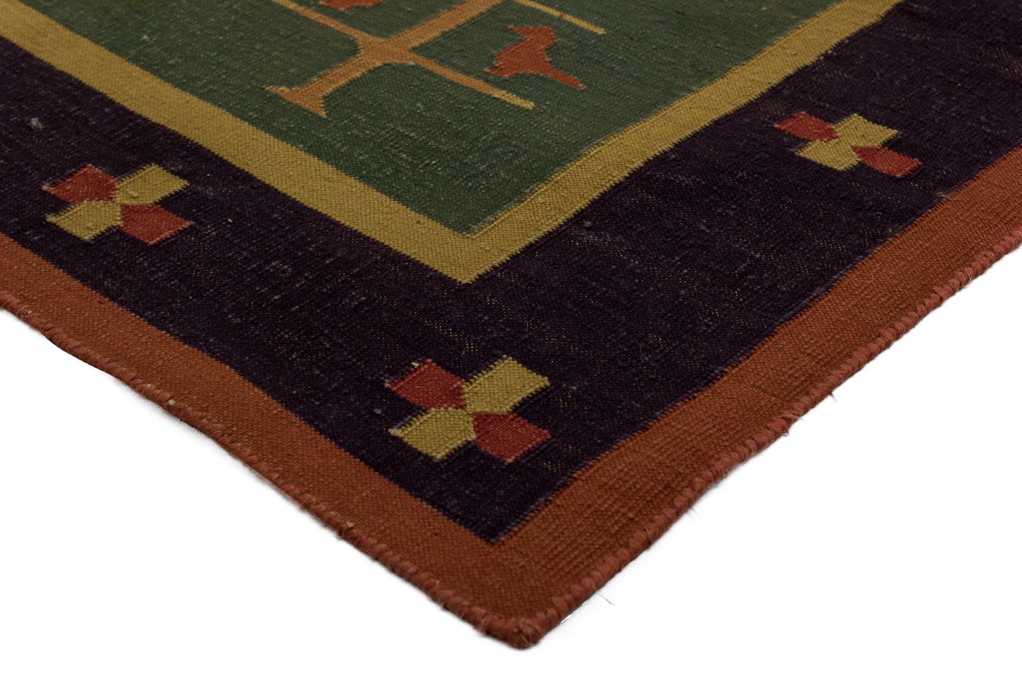 Teppich Kelim Geometrisch mit Bordüre | ca. 120 x 180 cm - Bild 3