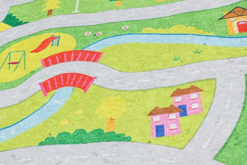 Kinderteppich Spielteppich Straße | ca. 120 x 180 cm – Detailbild 4 – jetzt kaufen bei Lifetex-Heimtextilien.de
