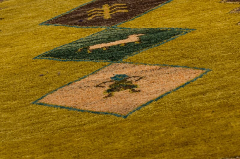Teppich Gabbeh mit Bordüre | ca. 120 x 180 cm – Detailbild 4 – jetzt kaufen bei Lifetex-Heimtextilien.de